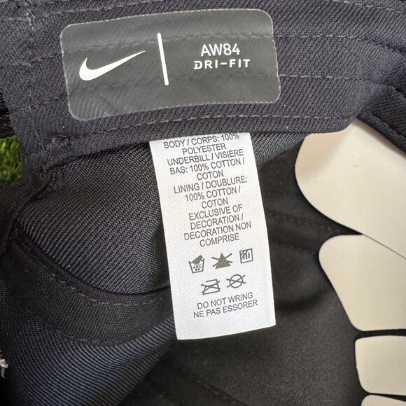 Nike Court Tennis AW84 Challenge Cap Agassi Sampras Hat Black CW6430-010 NEW - Picture 9 of 9